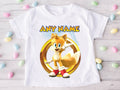 Sonic the Hedgehog Tails Personalized Custom White T-Shirt or Onesie Theme Cake Smash Party