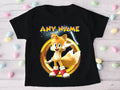 Sonic the Hedgehog Tails Personalized Custom Black T-Shirt or Onesie Theme Cake Smash Party