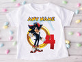 Sonic the Hedgehog Shadow Personalized Custom White T-Shirt or Onesie Theme Cake Smash Birthday Party