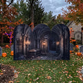 7.2ft Vampire's Lair / Gothic Crypt Theme Halloween Arch Fabric Backdrop Cover - Multi-Panel Event Backdrop Decor Prop