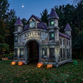Abandoned Asylum Theme Premium 10' x 10' Halloween Haunted House Inflatable Blow Up Walk-Through Archway Experience Decor Prop
