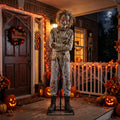 6' Animated Abandoned Asylum Inmate Patient with Straitjacket Figure Music Lights Motion Sensor Halloween Home Decor Accent Yard Prop