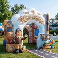 Secret Agent / Spy Theme Premium 10' x 10' Birthday House Inflatable Blow Up Walk-Through Archway Experience Decor Prop