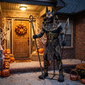 6' Animated Ancient Egyptian Tomb Anubis Guardian Figure Music Lights Motion Sensor Halloween Home Decor Accent Yard Prop