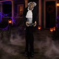 5.5' Creepy Animated Butler with Sound Halloween Home Decor Accent Yard Prop