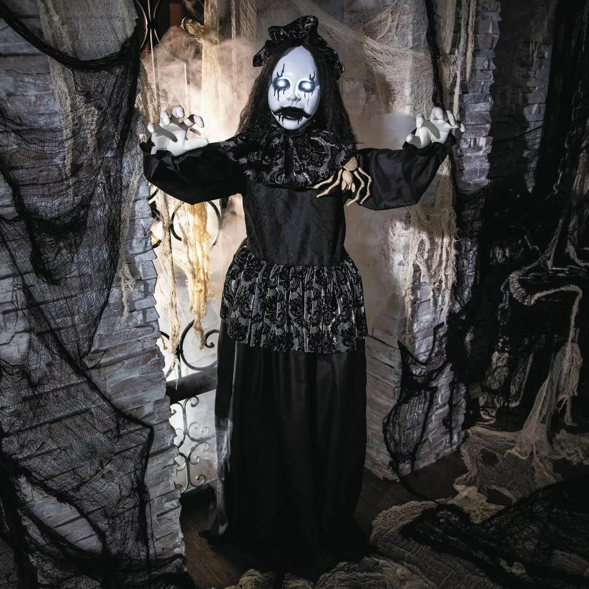 5.2' Creepy Animated Gothic Bride Halloween Home Decor Accent Yard Prop