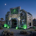 Alien Invasion / Area 51 Theme Premium 10' x 10' Halloween Haunted House Inflatable Blow Up Walk-Through Archway Experience Decor Prop
