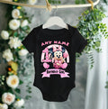 Baby Minnie Mouse Personalized Custom Black T-Shirt or Onesie Theme Cake Smash Birthday Party