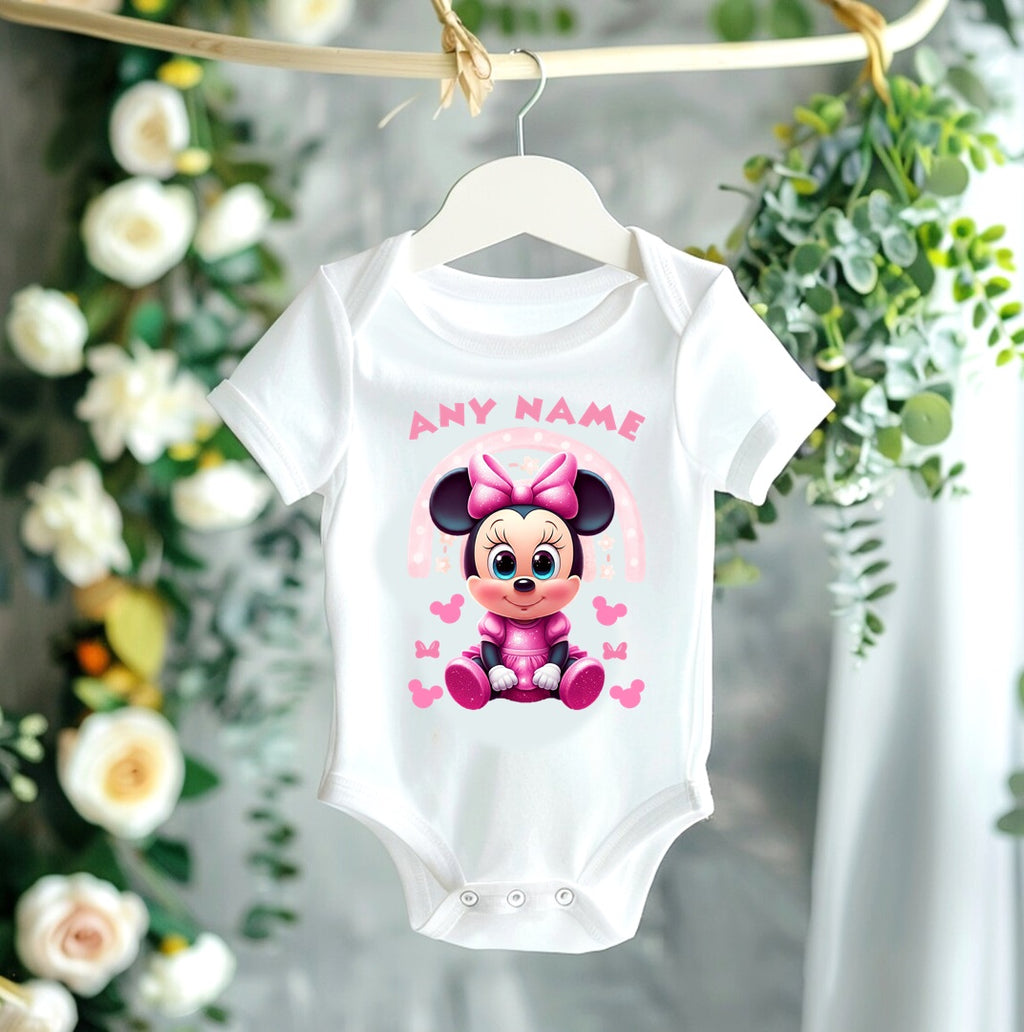 Baby Minnie Mouse Tutu Set Girls Personalized Custom Pink Tutu Outfit Dress Theme Cake Smash Party
