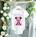 Baby Minnie Mouse Personalized Custom White T-Shirt or Onesie Theme Cake Smash Party
