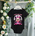 Baby Minnie Mouse Personalized Custom Black T-Shirt or Onesie Theme Cake Smash Party
