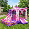 Play Bounce House Jumping Playhouse area with Slide and Ball Pit Ballet Ballerina Castle Theme