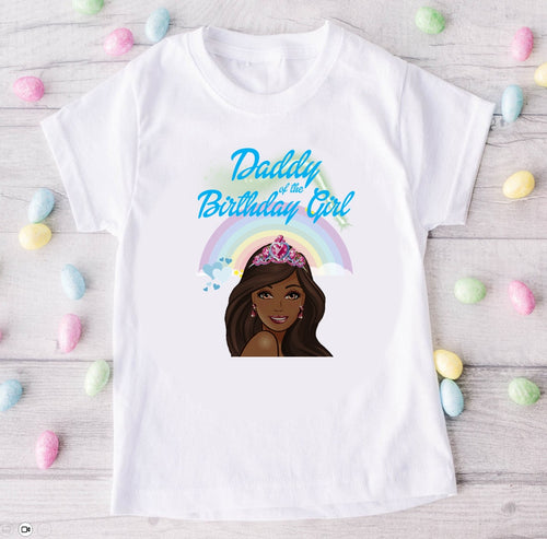 Barbie Face Black Girl Personalized Custom White Family T-Shirt or Onesie Pack Theme Cake Smash Birthday Party