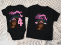 Barbie Face Black Girl Personalized Custom Black Family T-Shirt or Onesie Pack Theme Cake Smash Birthday Party