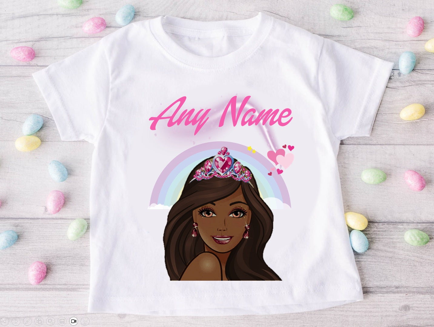 Barbie Face Black Girl Tutu Set Girls Personalized Custom Hot Pink Gold Polka Dots Tutu Outfit Dress Theme Cake Smash Party