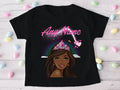 Barbie Face Black Girl Personalized Custom Black T-Shirt or Onesie Theme Cake Smash Party