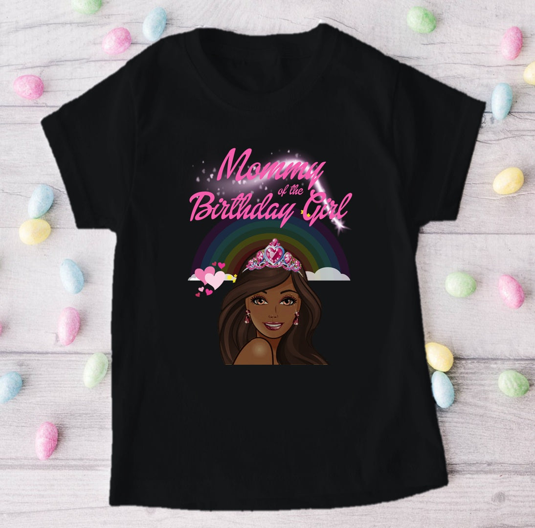Barbie Face Black Girl Personalized Custom Black Family T-Shirt or Onesie Pack Theme Cake Smash Birthday Party
