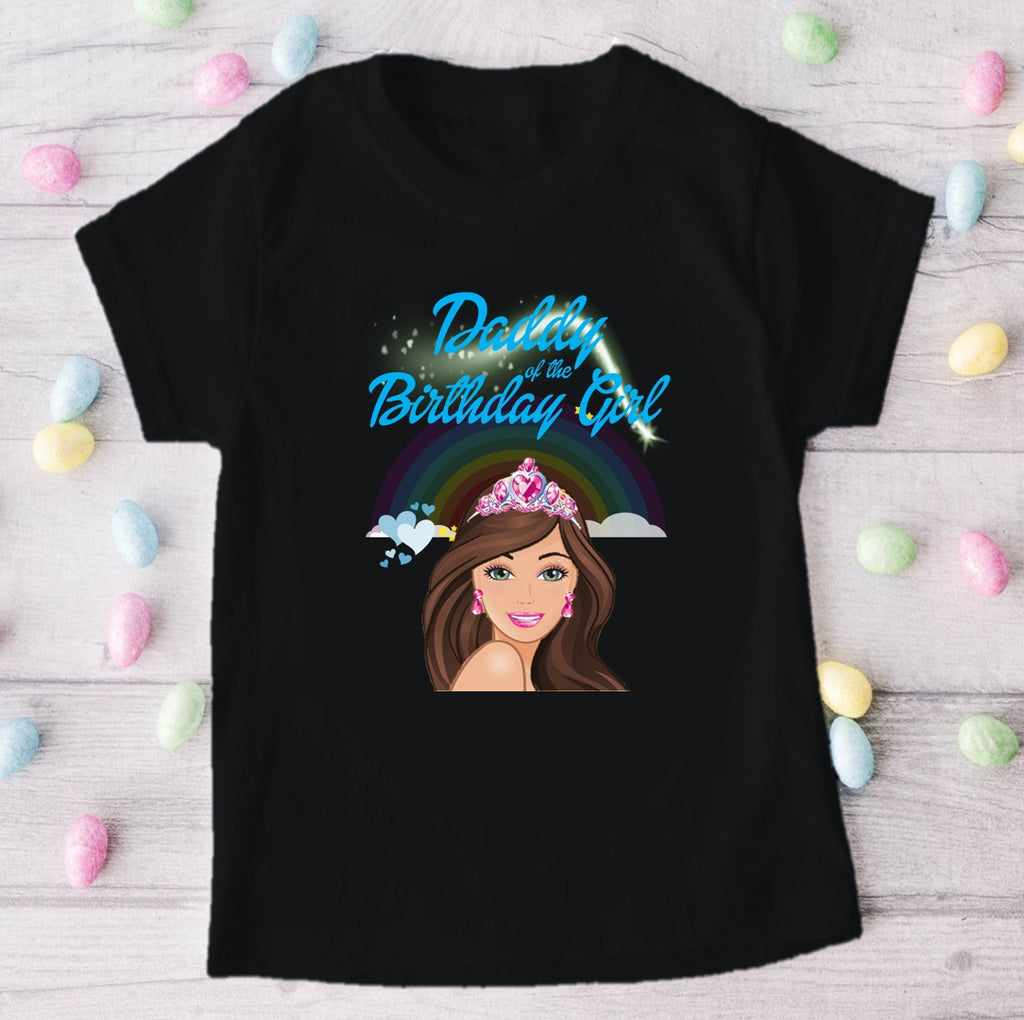 Barbie Face Brunette Girl Personalized Custom Black Family T-Shirt or Onesie Pack Theme Cake Smash Birthday Party