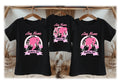 Barbie Face Silhouette Personalized Custom Black Family T-Shirt or Onesie Pack Theme Cake Smash Birthday Party