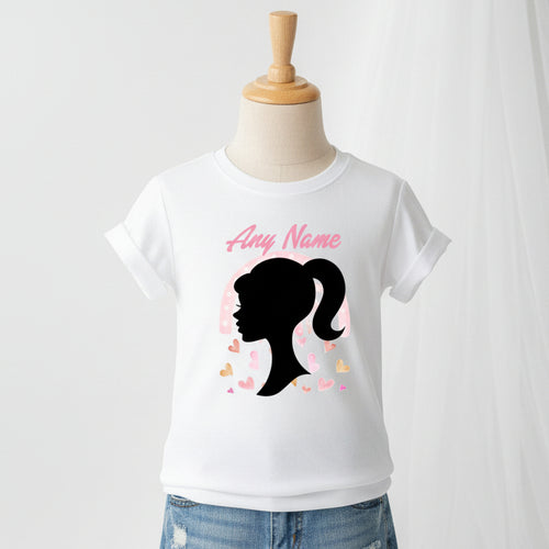 Barbie Face Silhouette Tutu Set Girls Personalized Custom Black Tutu Outfit Dress Theme Cake Smash Party
