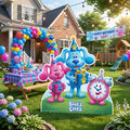 Life Size Blue's Clues Character Premium Freestanding Cutouts Yard Sign Decor Party Prop
