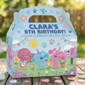 (Pack of 6) Blue's Clues Custom Personalized Birthday Party Favor Gable Treat Boxes