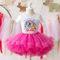 Bluey and Bingo Tutu Set Girls Personalized Custom Hot Pink Tutu Outfit Dress Theme Cake Smash Birthday Party