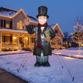 10-Foot Giant Outdoor Christmas Carol Bob Cratchit Inflatable with LED Illumination Christmas Blow Up Yard Decor