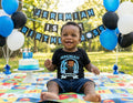 Boss Baby Black Boy Afro Personalized Custom Black T-Shirt or Onesie Theme Cake Smash Birthday Party