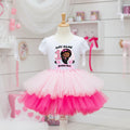 Boss Baby Black Girl Afro Tutu Set Girls Personalized Custom Pink Hot Pink Tutu Outfit Dress Theme Cake Smash Birthday Party
