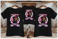 Boss Baby Black Girl Afro Personalized Custom Black Family T-Shirt or Onesie Pack Theme Cake Smash Birthday Party