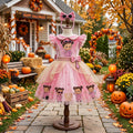 Brunette Boss Baby Girl Girls' Deluxe Sparkle Tutu Party Costume Dress Set with Matching Headband Halloween Birthday Pageant