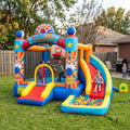 Play Bounce House Jumping Playhouse area with Slide and Ball Pit Bowling Castle Theme