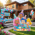 Life Size Bubble Guppies Character Premium Freestanding Cutouts Yard Sign Decor Party Prop