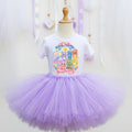 Care Bears Tutu Set Girls Personalized Custom Light Purple Tutu Outfit Dress Theme Cake Smash Birthday Party