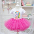 Care Bears Tutu Set Girls Personalized Custom Hot Pink Tutu Outfit Dress Theme Cake Smash Birthday Party