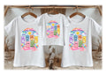Care Bears Personalized Custom White Family T-Shirt or Onesie Pack Theme Cake Smash Birthday Party