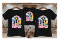 Care Bears Personalized Custom Black Family T-Shirt or Onesie Pack Theme Cake Smash Birthday Party