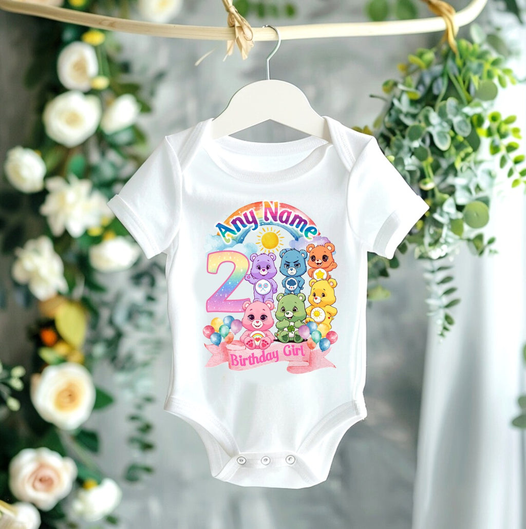 Care Bears Tutu Set Girls Personalized Custom Light Purple Tutu Outfit Dress Theme Cake Smash Birthday Party