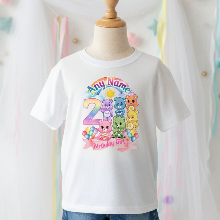 Care Bears Tutu Set Girls Personalized Custom Light Purple Tutu Outfit Dress Theme Cake Smash Birthday Party