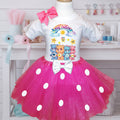 Care Bears Tutu Set Girls Personalized Custom Hot Pink White Polka Dots Tutu Outfit Dress Theme Cake Smash Party