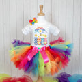 Care Bears Tutu Set Girls Personalized Custom Rainbow Knots Tutu Outfit Dress Theme Cake Smash Party