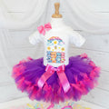 Care Bears Tutu Set Girls Personalized Custom Purple Hot Pink Knots Tutu Outfit Dress Theme Cake Smash Party
