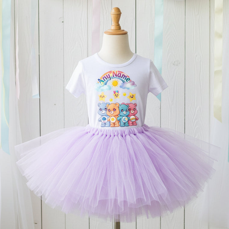 Care Bears Tutu Set Girls Personalized Custom Light Purple Tutu Outfit Dress Theme Cake Smash Party