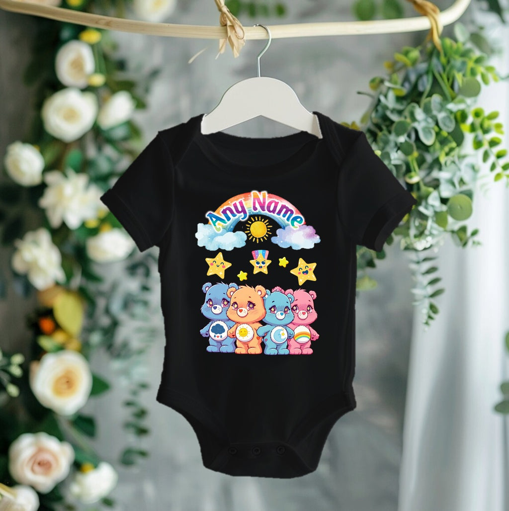 Care Bears Personalized Custom Black T-Shirt or Onesie Theme Cake Smash Party