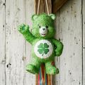 Premium Handmade 30-Inch Care Bears Good Luck Character Pull-String Piñata Table Decor Party Centerpiece