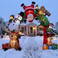 10-Foot Giant Outdoor Illuminated Walkthrough Christmas Characters Chaos Funny Inflatable Archway Christmas Decor