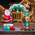 10-Foot Giant Outdoor Illuminated Walkthrough Christmas Mess Funny Inflatable Archway Christmas Decor