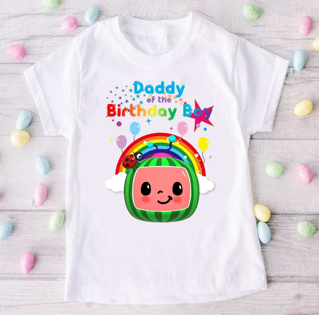 CoComelon Boy Cody Personalized Custom White Family T-Shirt or Onesie Pack Theme Cake Smash Birthday Party