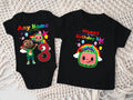 CoComelon Boy Cody Personalized Custom Black Family T-Shirt or Onesie Pack Theme Cake Smash Birthday Party